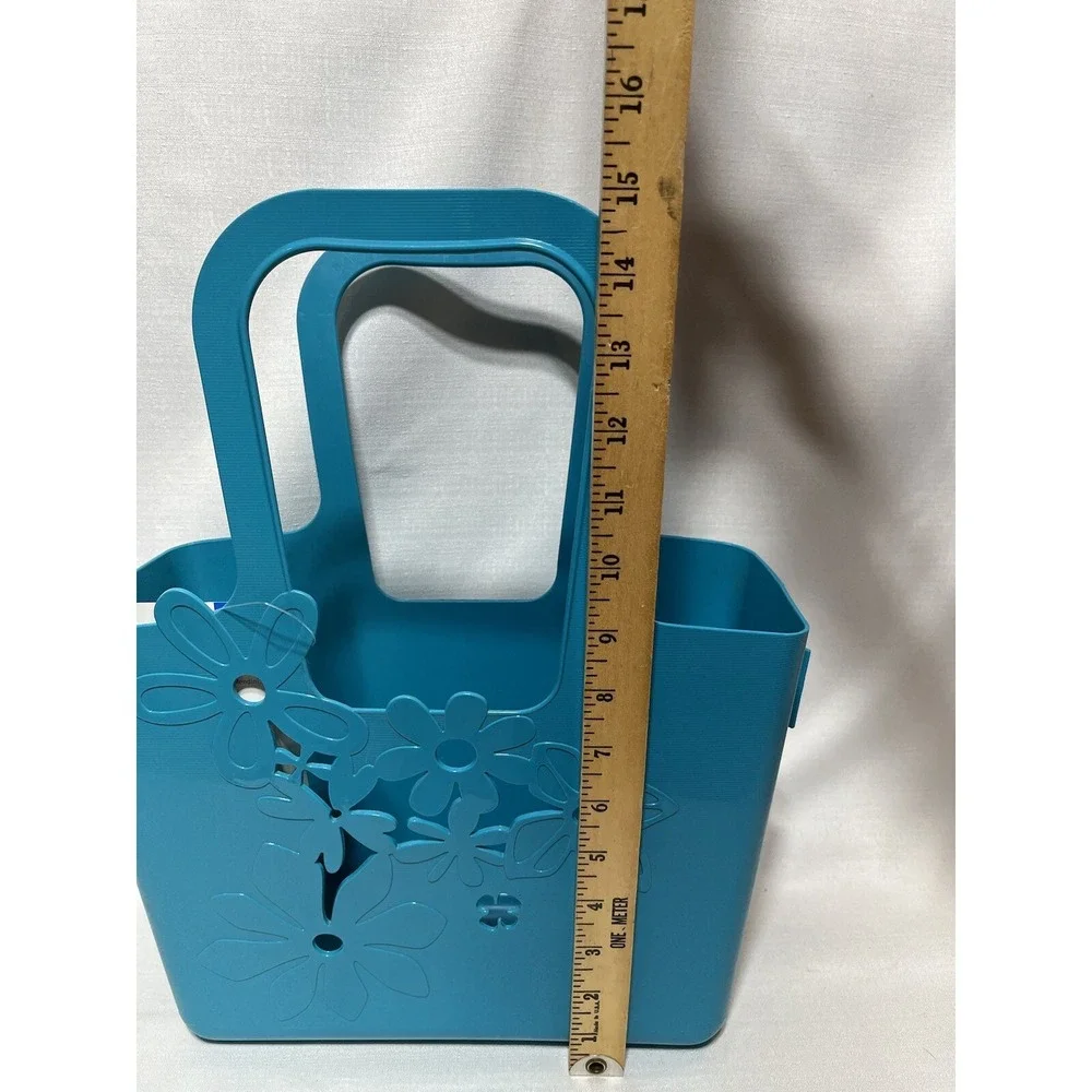 Koziol Alice Floral Bag Blue Plastics Shopper New Germany Shipped From USA